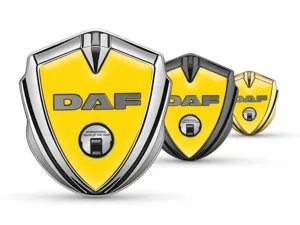 Daf Emblema Metallico Badge Disegno Pro Bordo Inox